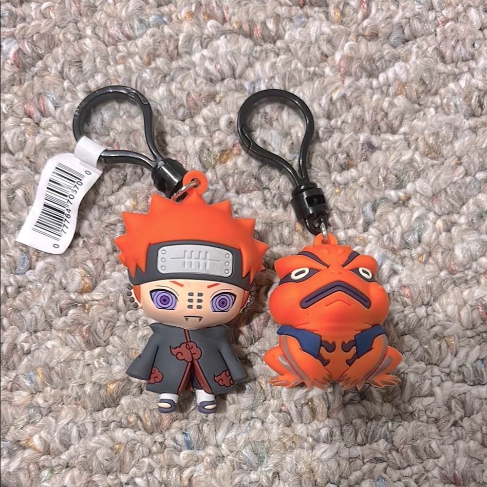 Naruto pack of 2 keychains